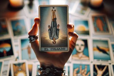 El Misterio de El Colgado en el Tarot: Exploración de Significados y Simbolismo 8 Una persona sosteniendo una carta del tarot, "El Colgado".