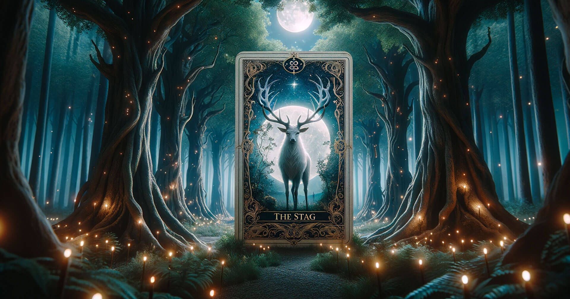Descubre el Místico Mundo del Tarot del Bosque Encantado 1 Tarot del Bosque Encantado: una carta mágica del tarot que presenta un ciervo en medio del bosque encantador.